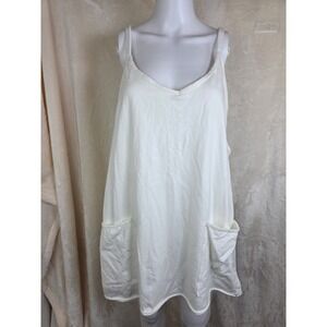 FP Movement Free People Hot Shot Mini Dress White Romper Liner OB1895397 Large